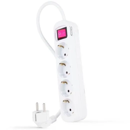 Regleta 4 tomas con interruptor cable 1.4m