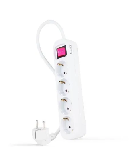 Regleta 4 tomas con interruptor cable 1.4m