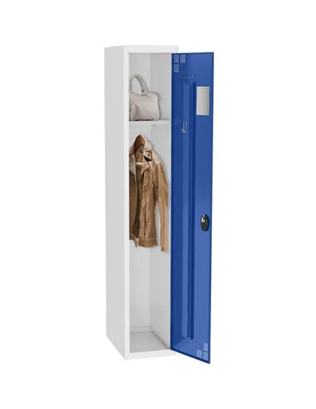 Taquilla metálica industria limpia modulo inicial gris azul