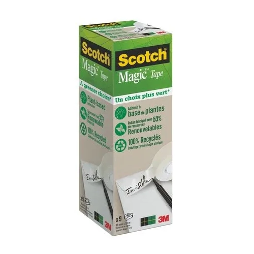 Pack 9 cintas scotch magic ecologica