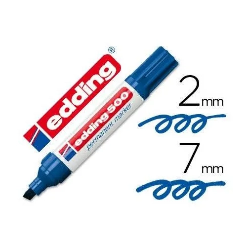 Marcador Edding 500 azul