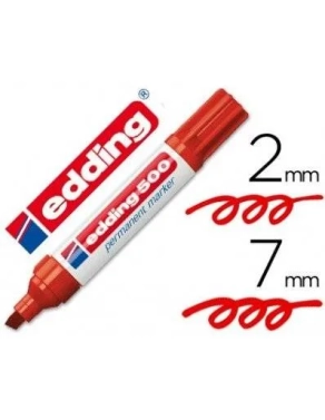 Marcador Edding 500 rojo