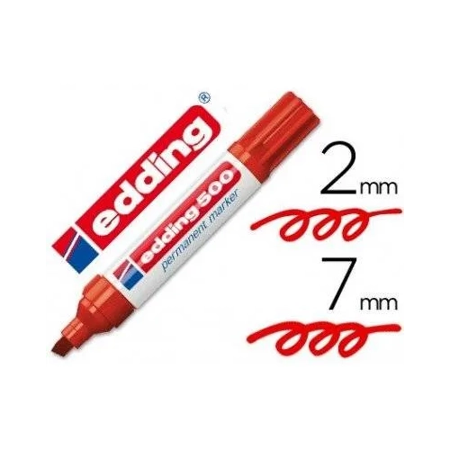 Marcador Edding 500 rojo