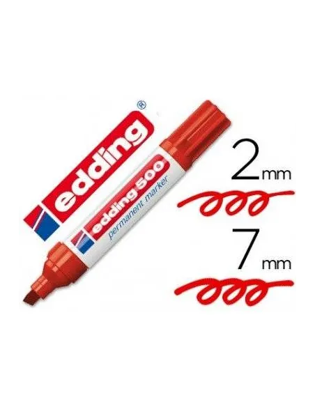 Marcador Edding 500 rojo
