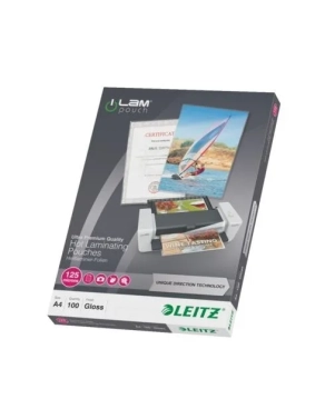Caja carteras de plastificar A4 125mc Leitz ILAM