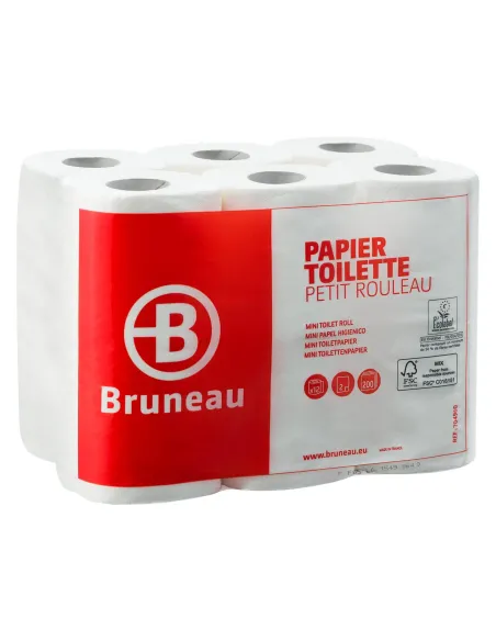 Paquete 12 rollos papel higienico ecolabel