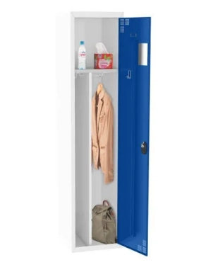 Taquilla metálica adicional industria sucia gris azul