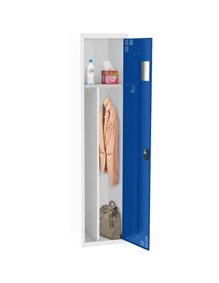 Taquilla metálica adicional industria sucia gris azul