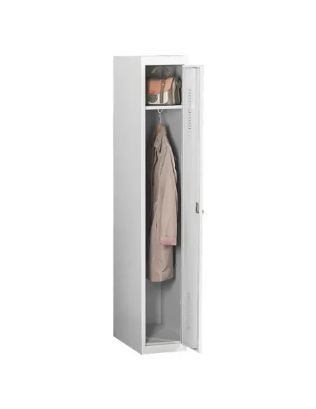 Taquilla vestuario metálica Inicial industria limpia gris