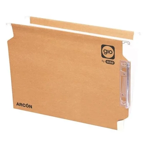 Carpeta colgante bicolor folio visor lateral lomo V