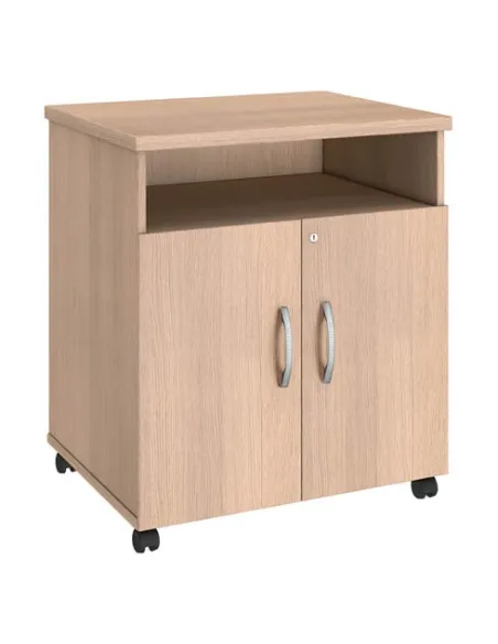 Mueble auxiliar oficina bajo excellens roble claro