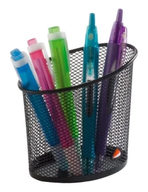 Cubilete portalapices mesh Alba negro