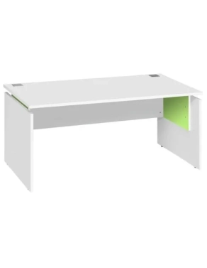 Mesa recta regulable Intuitiv 160 cm Blanco Verde