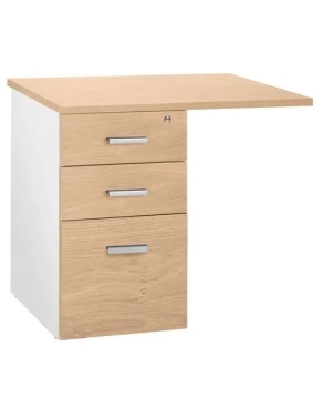 Ala mesa cajonera intuitiv roble claro