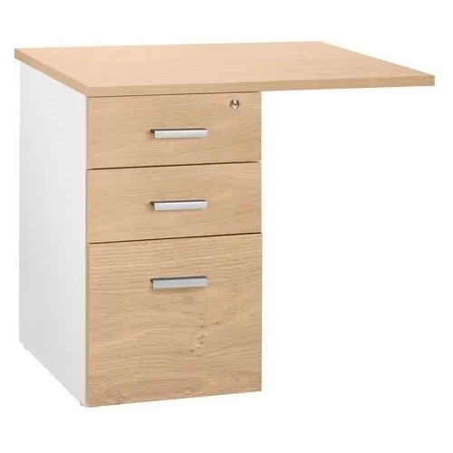 Ala mesa cajonera intuitiv roble claro