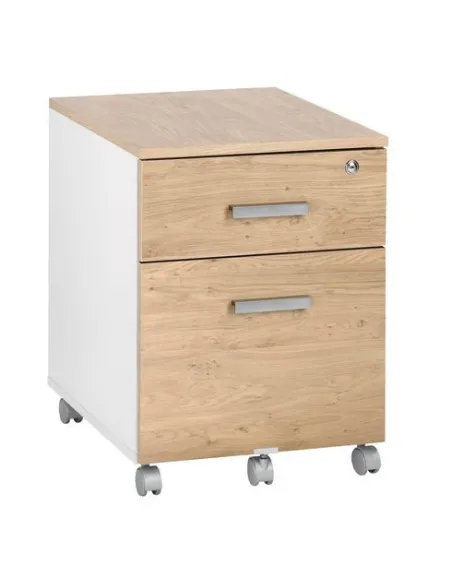 Cajonera Movil roble Intuitiv 2 cajones