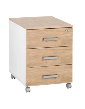 Cajonera Movil roble Intuitiv 3 cajones