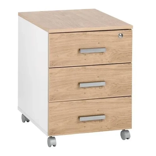 Cajonera Movil roble Intuitiv 3 cajones