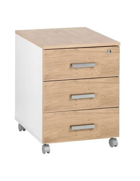 Cajonera Movil roble Intuitiv 3 cajones