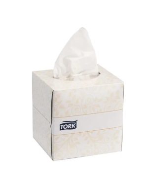 Caja 100 pañuelos celulosa blanca Tork