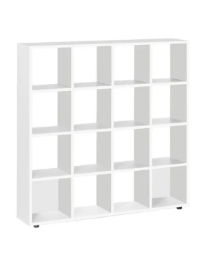Biblioteca 16 casilleros intuitiv blanco 163x160x30