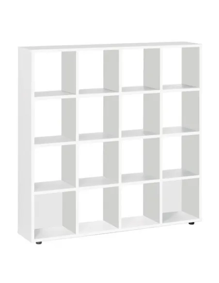 Biblioteca 16 casilleros intuitiv blanco 163x160x30