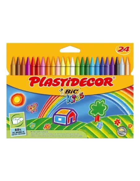 Ceras plastidecor Bic Kids caja 24 unidades