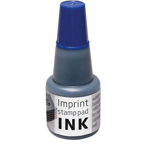 Frasco de tinta para almohadillas de sellar azul