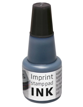 Frasco de tinta para almohadillas de sellar negra