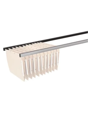 Guias aluminio 84cm para carpetas colgantes de armario