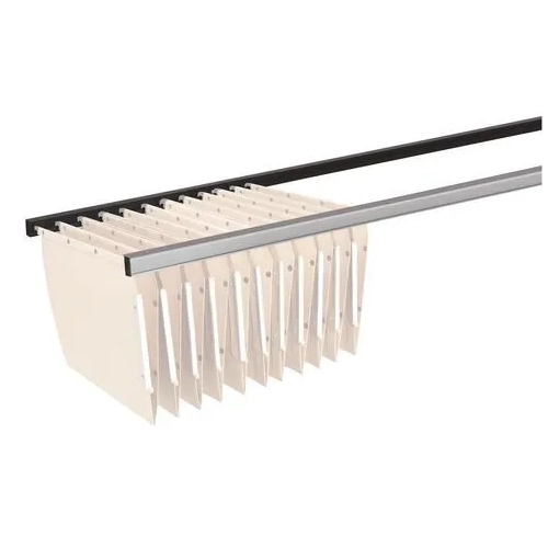 Guias aluminio 84cm para carpetas colgantes de armario