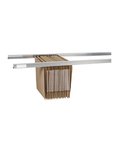 Guias aluminio 94cm para carpetas colgantes de armario