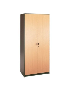 Armario madera 180x90 cm antracita puerta corredera haya