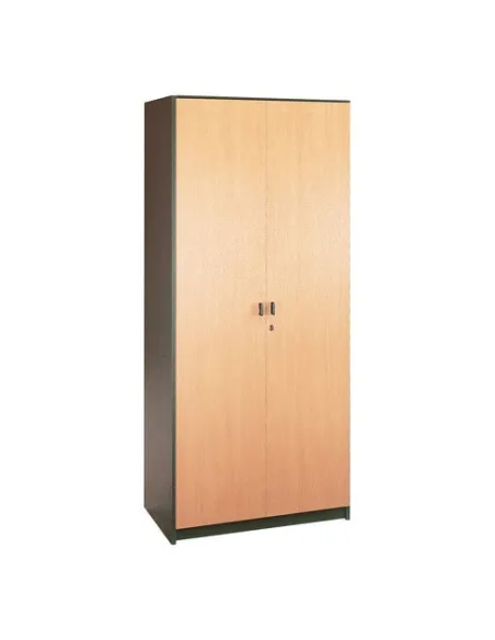 Armario madera 180x90 cm antracita puerta corredera haya