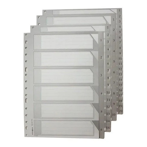 Juego separadores A4 p.p. 1-6