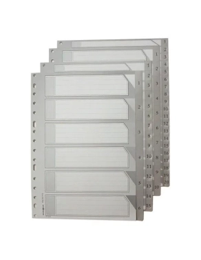 Juego separadores A4 p.p. 1-15