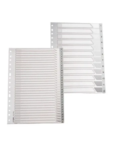 Juego indices separadores 1-12 16 anillas f