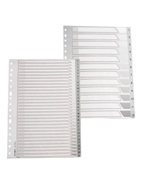 Juego indices separadores 1-31 16 anillas f