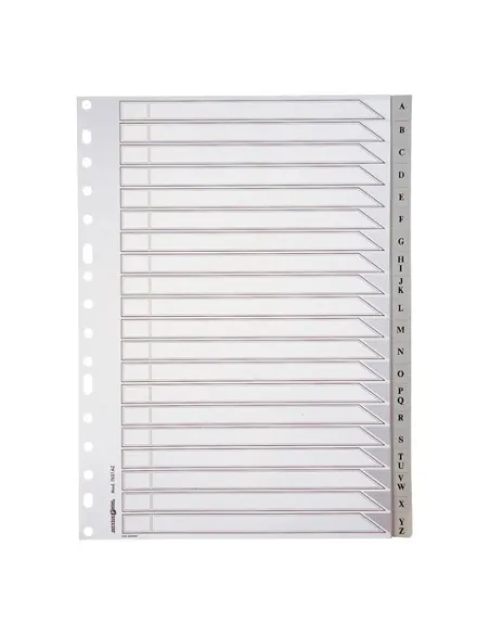Juego 24 separadores A-Z 16 anillas DIN A4 vertical