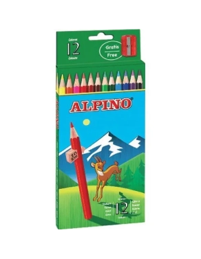 caja 24 lápices colores Alpino