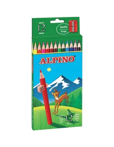 caja 24 lápices colores Alpino