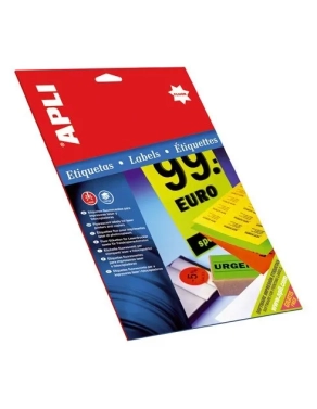 480 etiquetas autoadhesivas fluo 64x33,9 amarillo