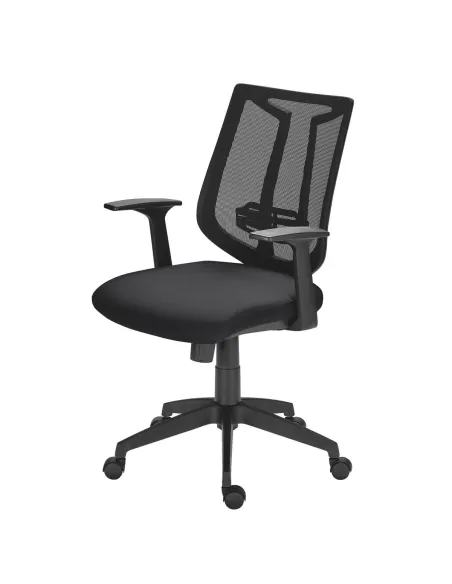 Silla oficina Tiloa respaldo malla negra sincro
