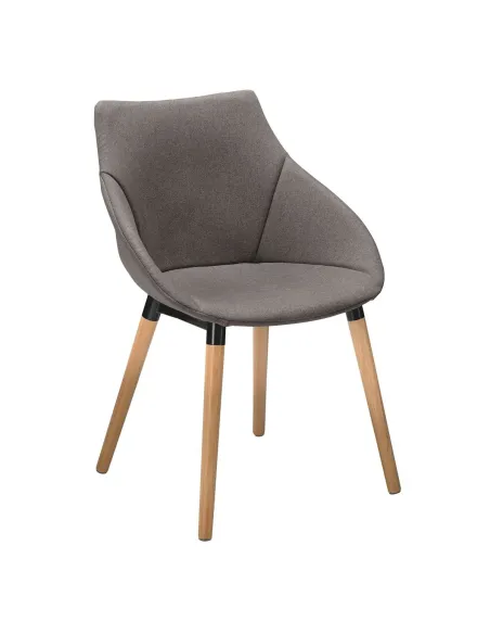 Sillón patas Anet Gris