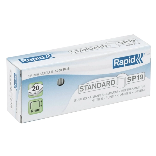 Caja 5000 grapas Rapid SP19-06