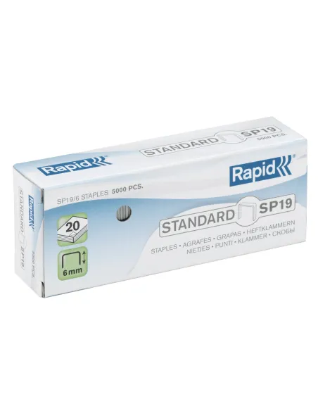 Caja 5000 grapas Rapid SP19-06