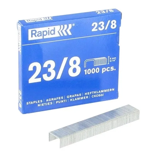 Grapas galvanizadas 23/8, Rapid caja de 1000