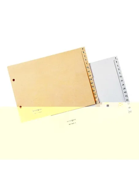 Indice alfabetico cartulina