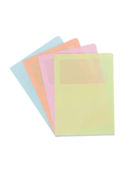 Caja 100 dossier Polipropilneo con ventana Elba