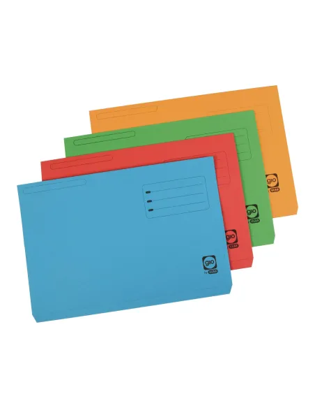 Subcarpeta canguro 250 grms folio roja